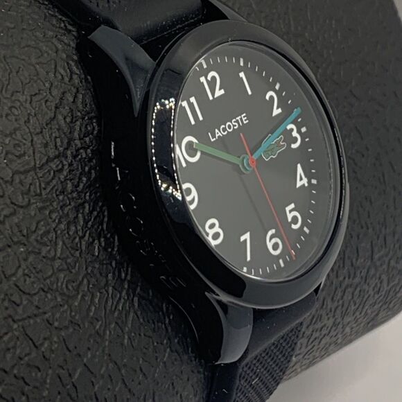 Lacoste LC-102-9-47-3022-3087BLK-4/1 Kid Black Silicone Analog Dial Watch Aew26 main image 4